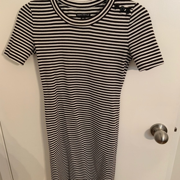 J. Crew Stripes T Shirt Dress Xxs - Picture 2 of 4
